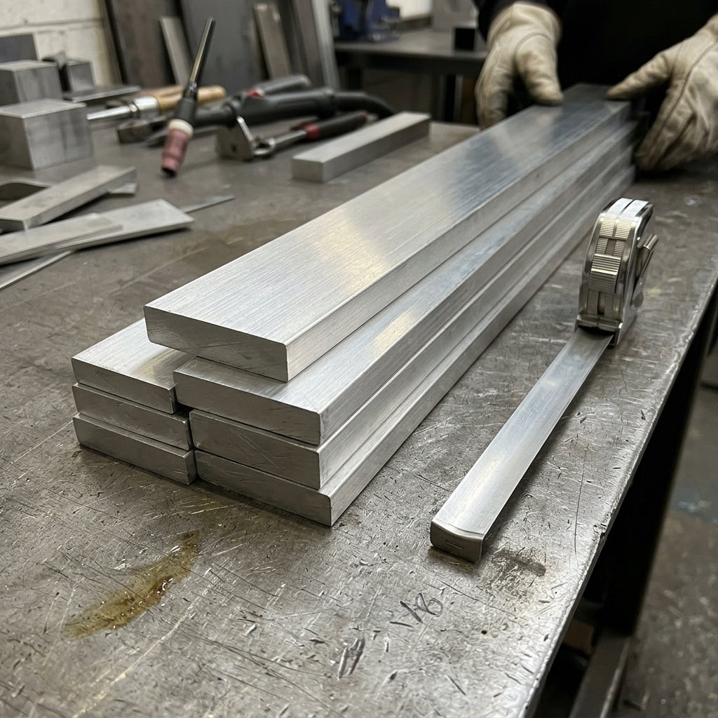 60mm x 6mm Aluminium Rectangular Bar 60 × 6 mm – photo 1 of 2
