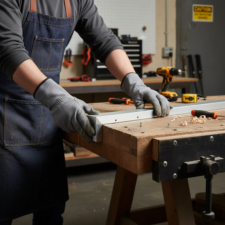 Premium Heavy Duty Brushed Polished Aluminium Angle 25.4mm x 25.4mm x 4.8mm for Structural Applications