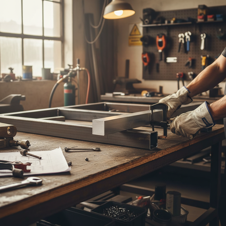 Premium Structural Grade Aluminium Square Bar 40mm - High Strength Alloy for Trusses, Bridges, and Automotive Applications