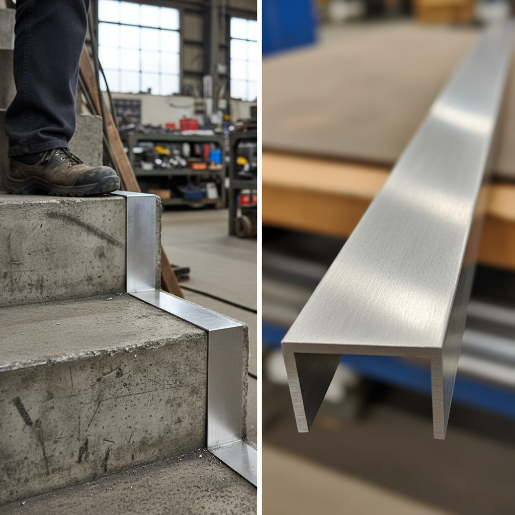 Premium Structural Alloy Aluminium Channel 22.2mm x 22.2mm x 3.2mm - High-Performance U Channel for Architectural and Commercial Use