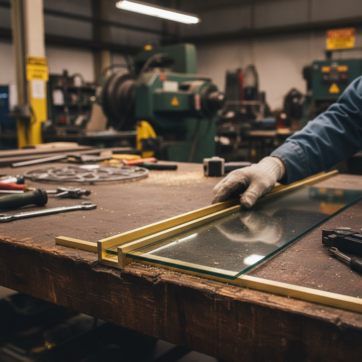 Premium Plain Finish Brass Channel 15.8mm x 15.8mm x 1.6mm - High Corrosion Resistance and Good Machinability