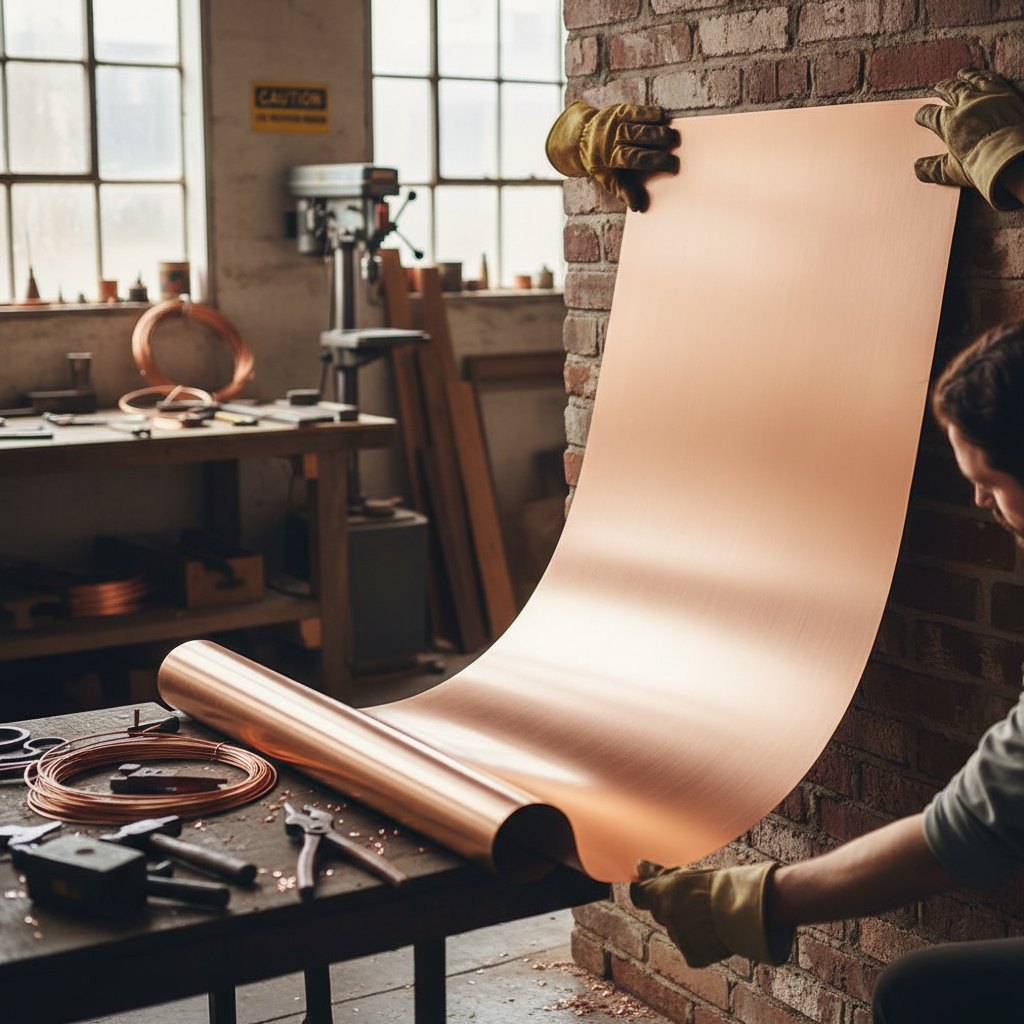 Premium 2000mm x 1000mm x 2mm Heavy Duty Plain Finish Copper Sheet for ...