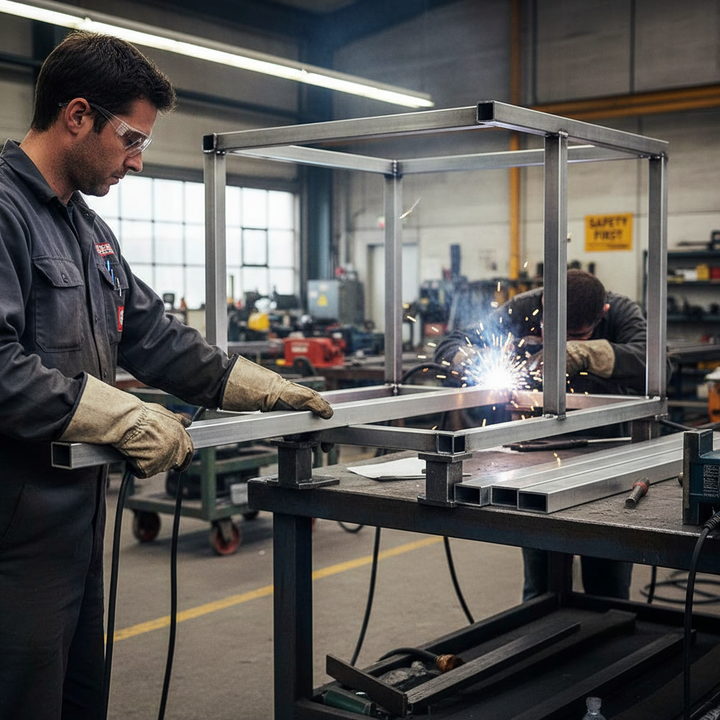 Premium Heavy Duty Aluminium Rectangular Tube 63.5mm x 38.1mm x 3.2mm - Industrial Grade 6082 T6 with Enhanced Strength and Machinability