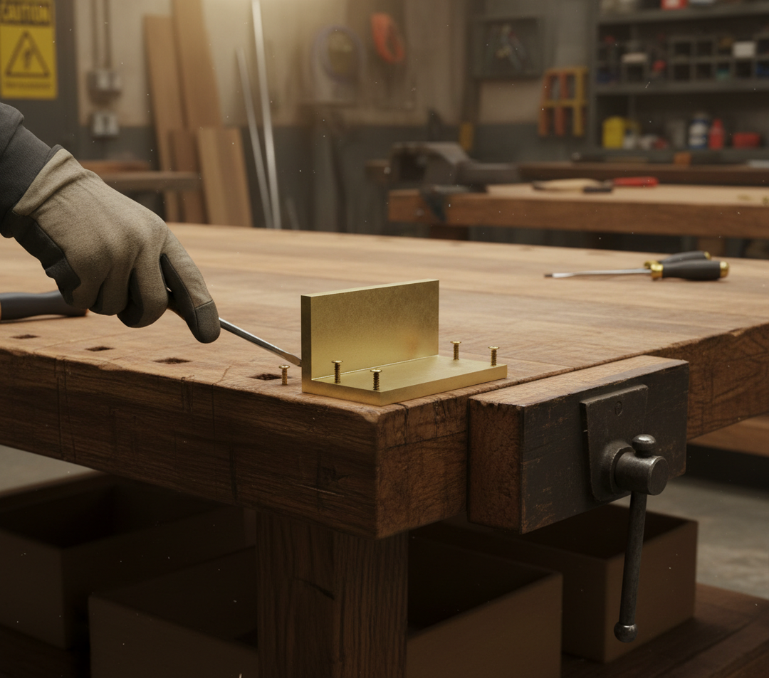 Premium Plain Finish Brass Angle 22.2mm x 22.2mm x 3.2mm - High-Performance Duplex Brass for Decorative Applications