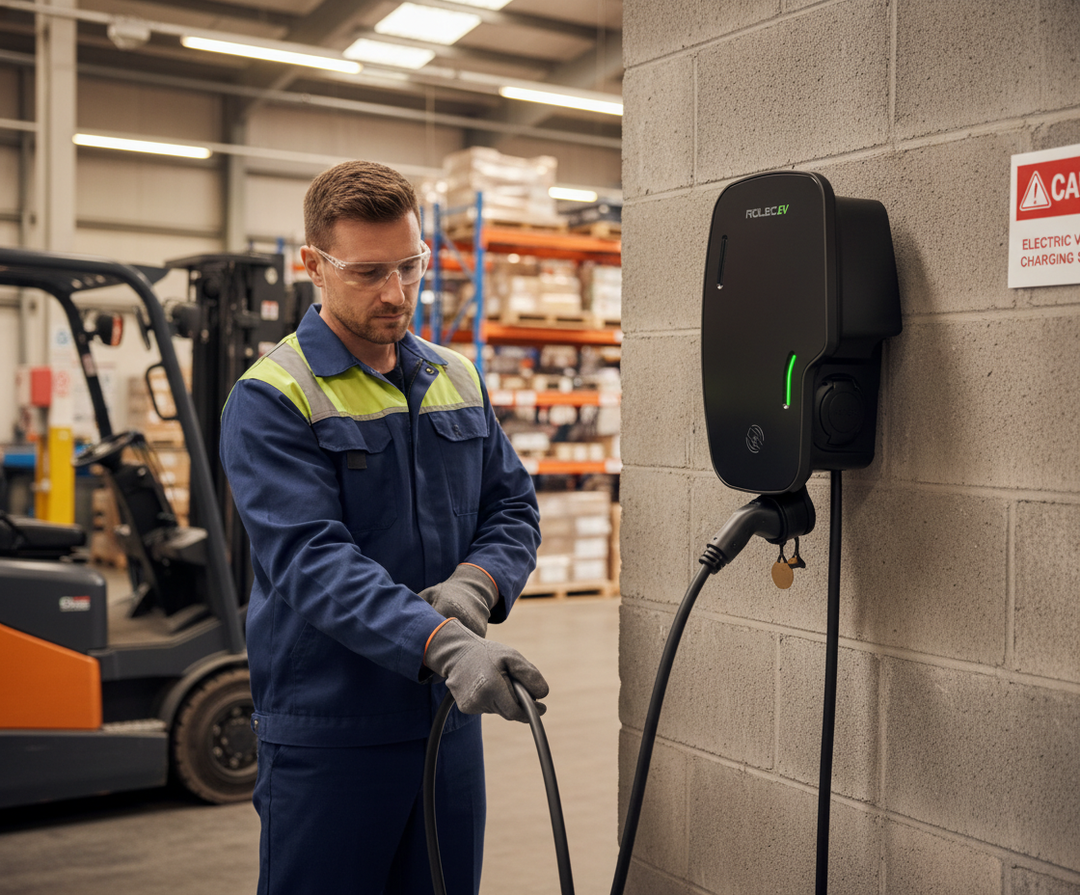 Premium Intelligent EV Charging Unit with Up to 7.4kW Output, Dual Outlets, and Smart Features for Home and Business