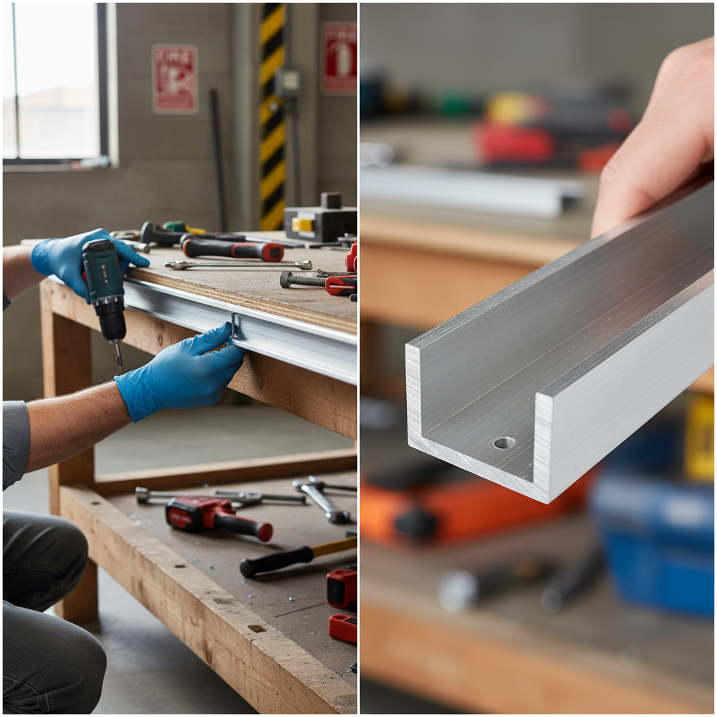 Premium Structural Aluminium Channel 31.7mm x 19mm x 3.2mm - High Strength Alloy for Bridges, Trusses, and Heavy Load Applications