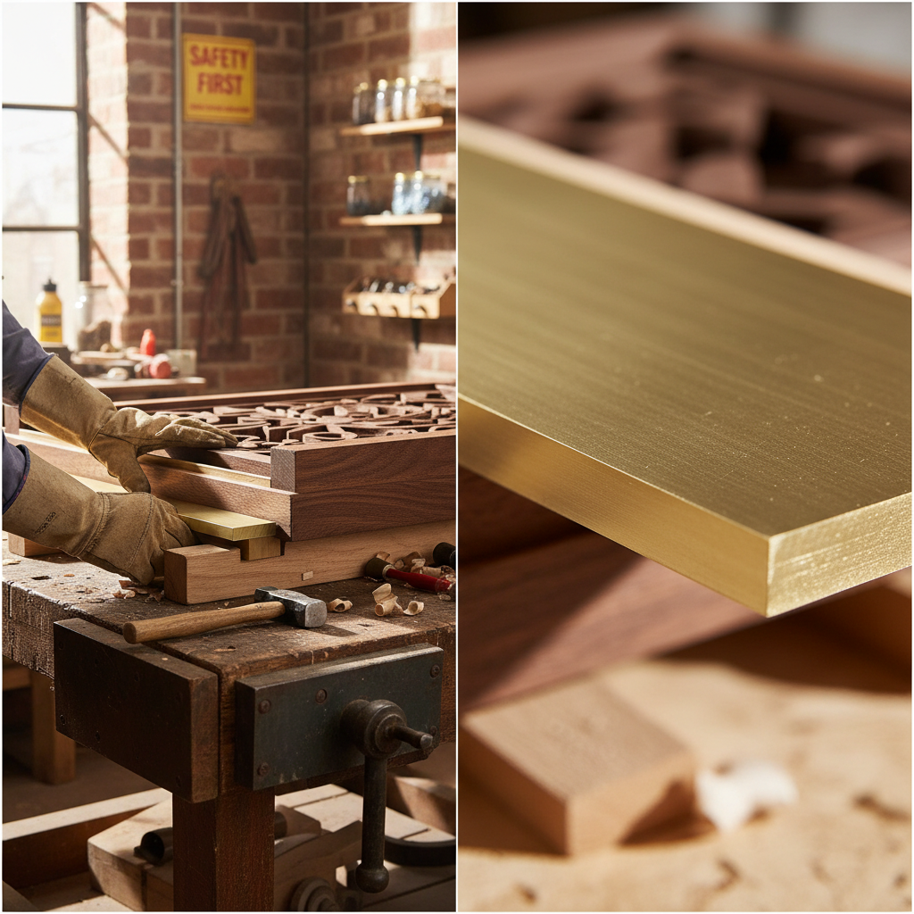 Premium 31.8mm x 9.5mm Plain Finish Brass Flat Bar - High Corrosion Resistance and Ductile Material for Versatile Applications