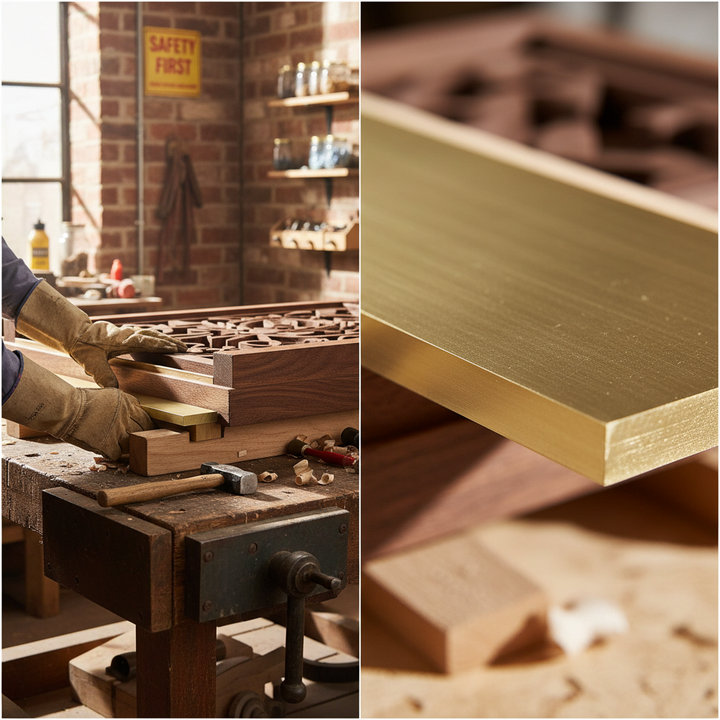 Premium 31.8mm x 9.5mm Plain Finish Brass Flat Bar - High Corrosion Resistance and Ductile Material for Versatile Applications
