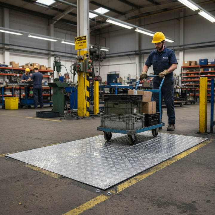 Premium Heavy Duty Aluminium Chequer Plate 2500mm x 1250mm x 2mm - Five Bar Tread Plate for Durability and Style