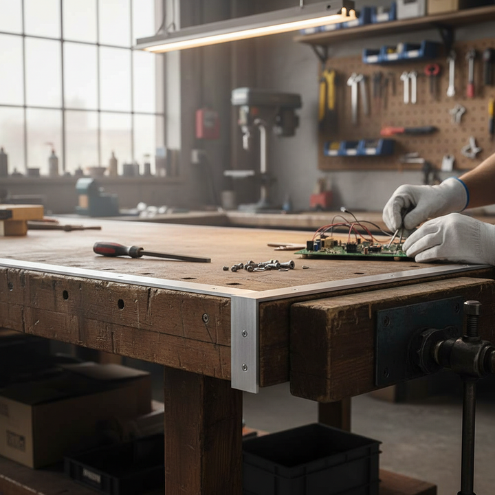 Premium Heavy Duty Aluminium Unequal Angle 38.1mm x 12.7mm x 3.2mm - Grade 6063 T6 for Versatile Applications