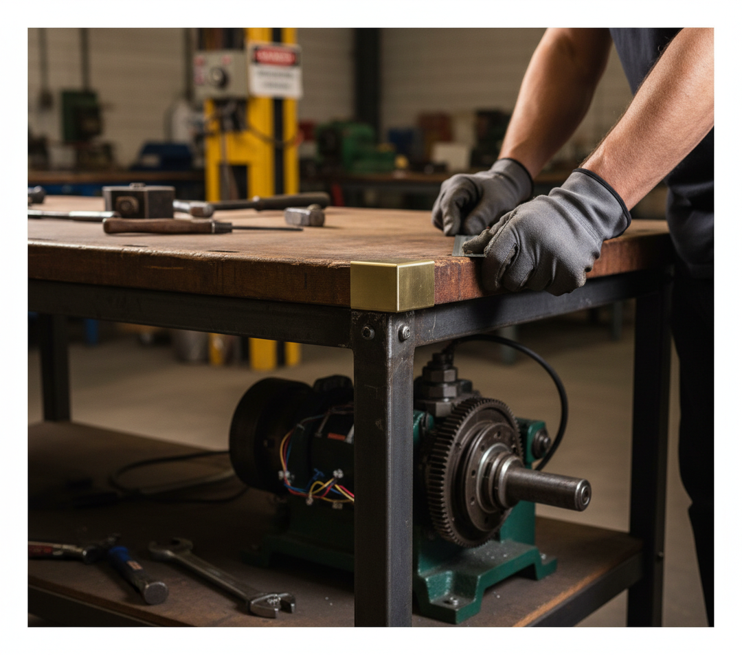 Premium Plain Finish Brass Angle 50.8mm x 50.8mm x 6.3mm - High-Performance Corrosion-Resistant Alloy for Decorative Applications