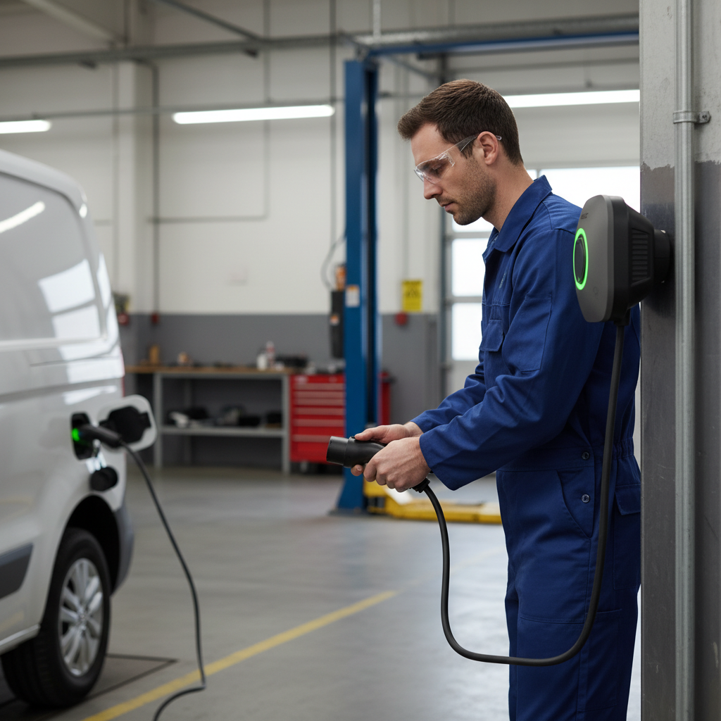 Premium Intelligent EV Charging Unit 7.4kW with Mobile App Control and Solar Integration