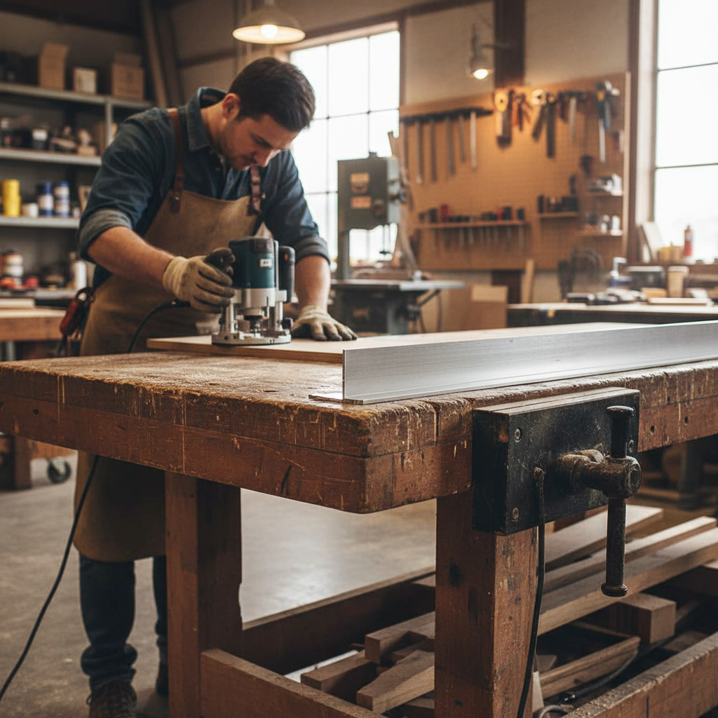 Premium Heavy Duty Aluminium Angle 76.2mm x 76.2mm x 9.5mm for Structural Applications