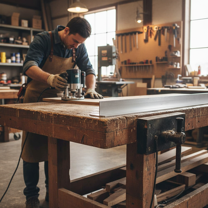 Premium Heavy Duty Aluminium Angle 76.2mm x 76.2mm x 9.5mm for Structural Applications