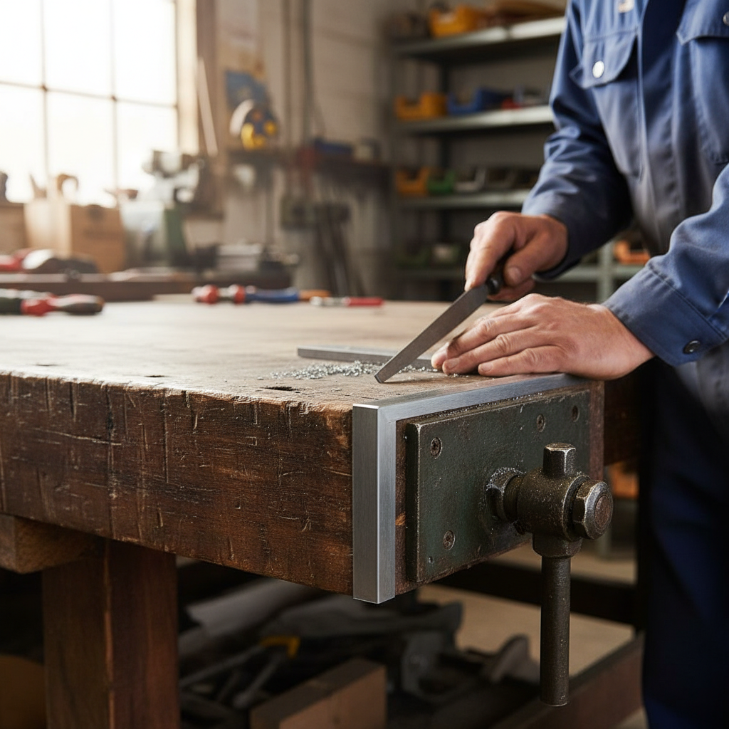 Premium Heavy Duty Brushed Polished Aluminium Angle 31.7mm x 31.7mm x 4.8mm for Structural Applications