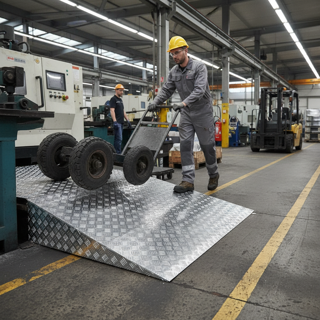 Premium Heavy Duty Aluminium Chequer Plate 2500mm x 1250mm x 6mm - Five Bar Tread for Trailers, Flooring, and More