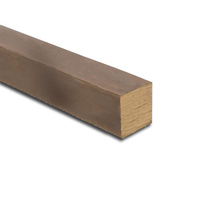 Brass Mill Finish Square Bar 50.8mm (2") Good Corrosion Resistance Ideal for Industrial - Linear Metre 50.8 mm (2″) – photo 1 of 1
