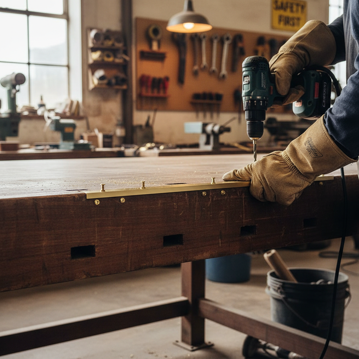 Professional 31.8mm x 3.2mm Plain Finish Brass Flat Bar - High Corrosion Resistance and Ductile Material for Versatile Applications