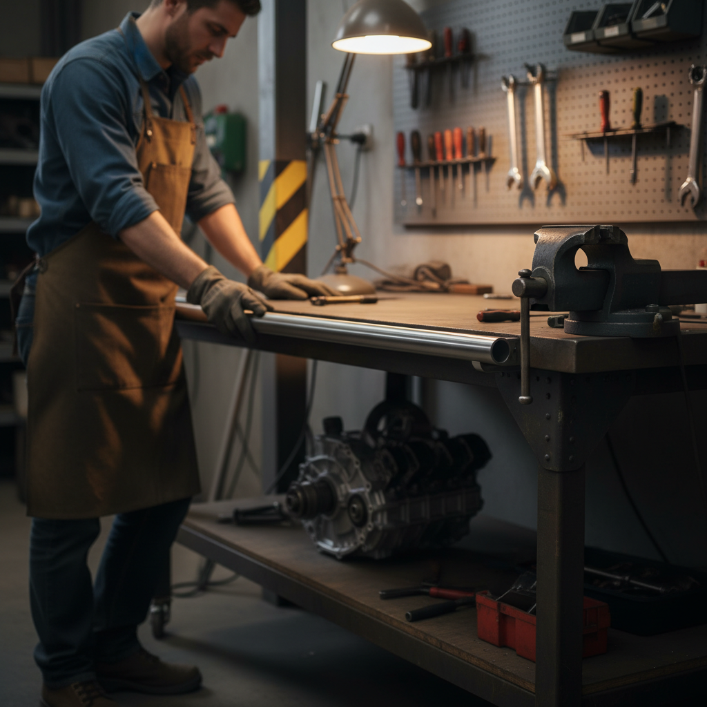 Premium Heavy Duty Brushed Polished Aluminium Round Tube 25.4mm x 4.7mm - High Strength Alloy Grade 6082 T6 for Structural Applications