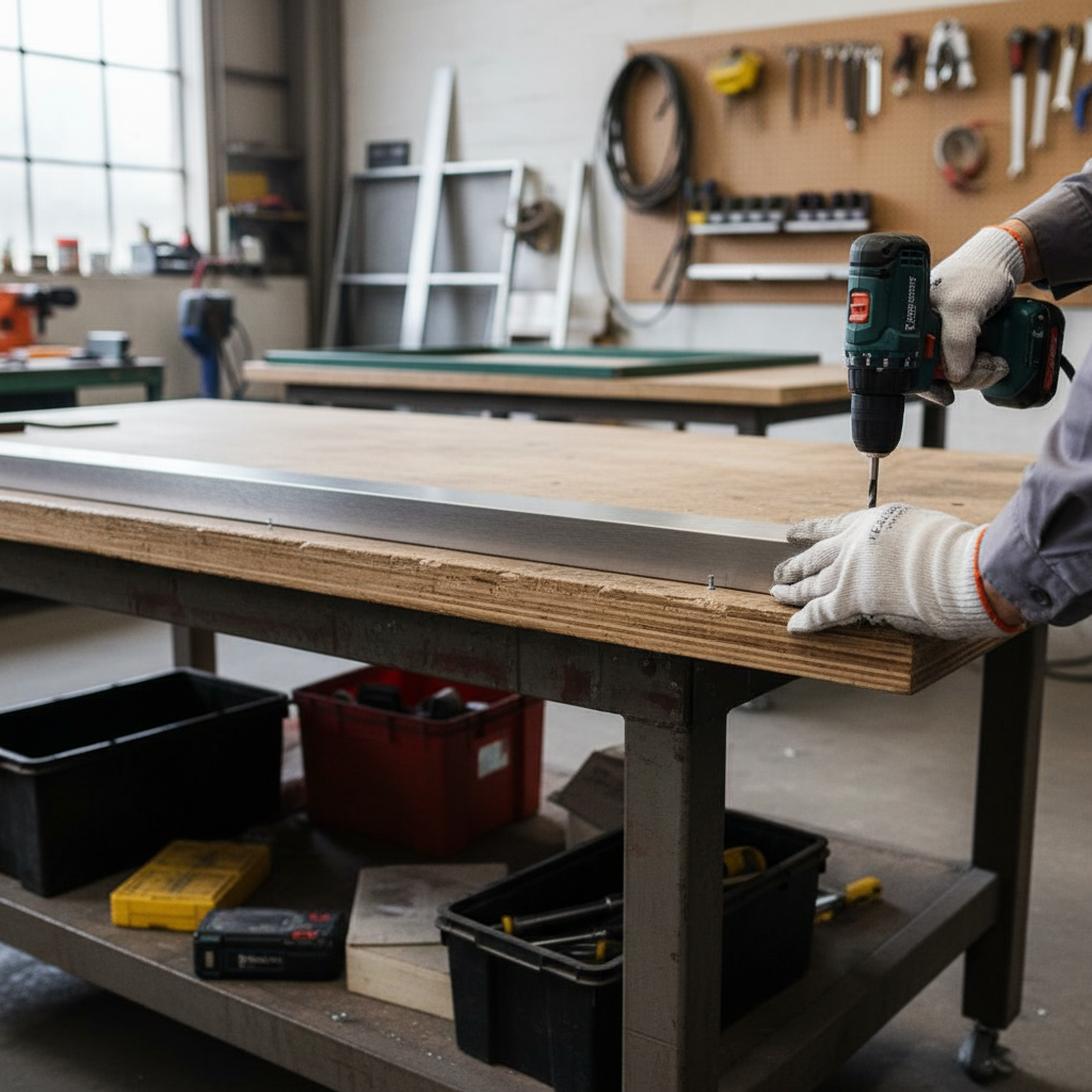 Premium Structural Alloy Aluminium Channel 15.8mm x 15.8mm x 3.2mm - High Strength 6082 T6 with Brushed Polished Finish for Architectural Applications