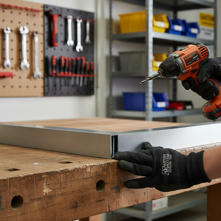 Premium Heavy Duty Brushed Polished Aluminium Angle 50.8mm x 50.8mm x 3.2mm for Architectural and Industrial Applications