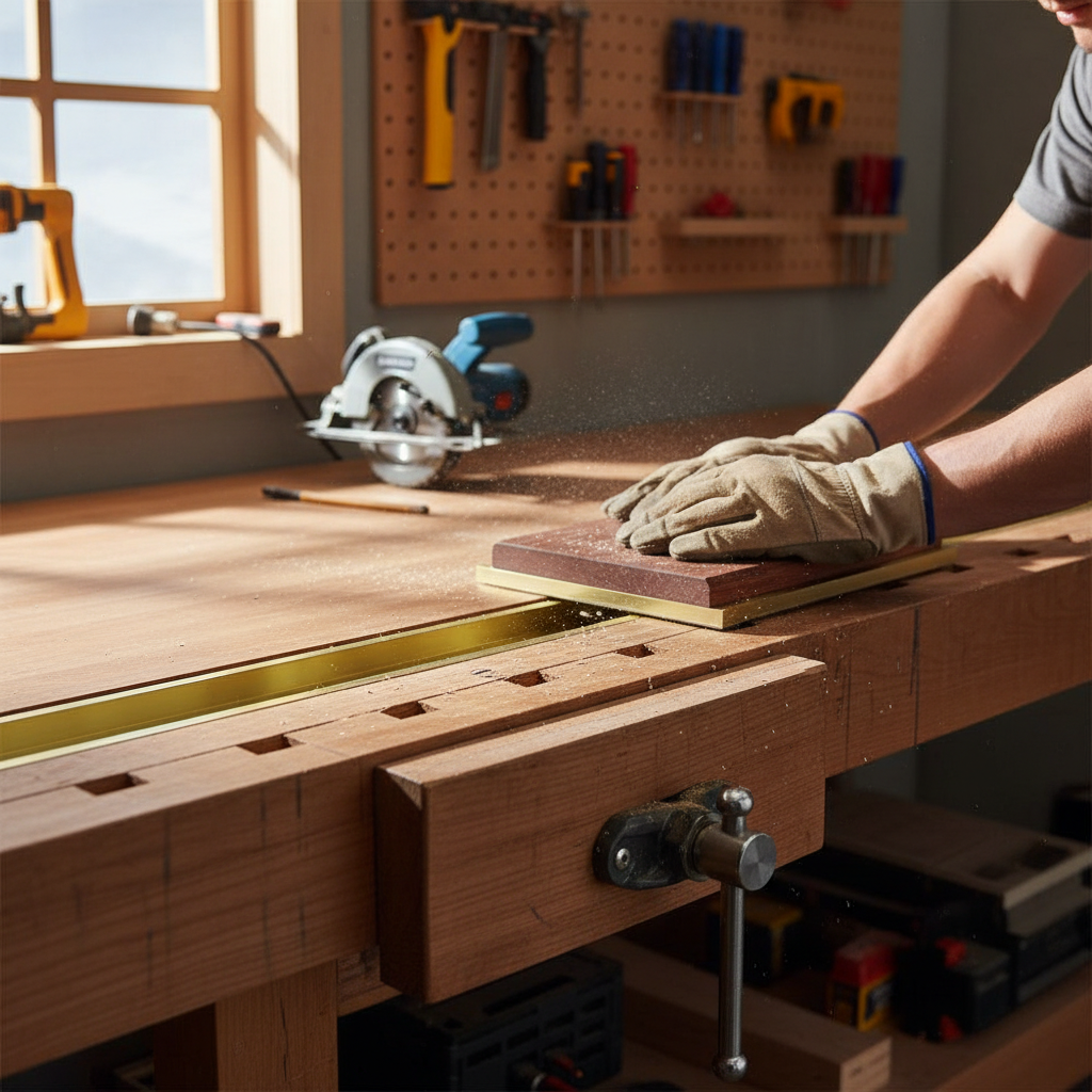 Premium Heavy Duty Brass Channel 12.7mm x 12.7mm x 3.2mm - High Corrosion Resistance and Ductile Material for Various Applications