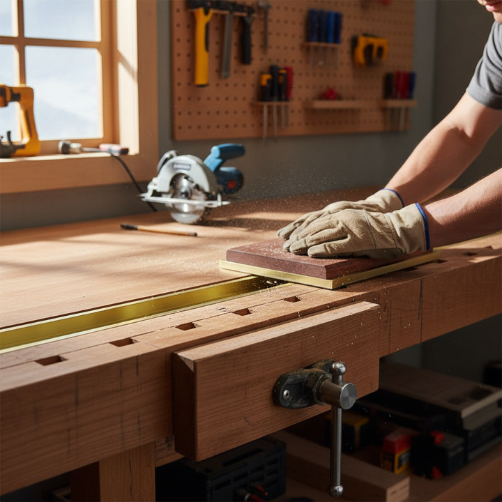 Premium Heavy Duty Brass Channel 12.7mm x 12.7mm x 3.2mm - High Corrosion Resistance and Ductile Material for Various Applications