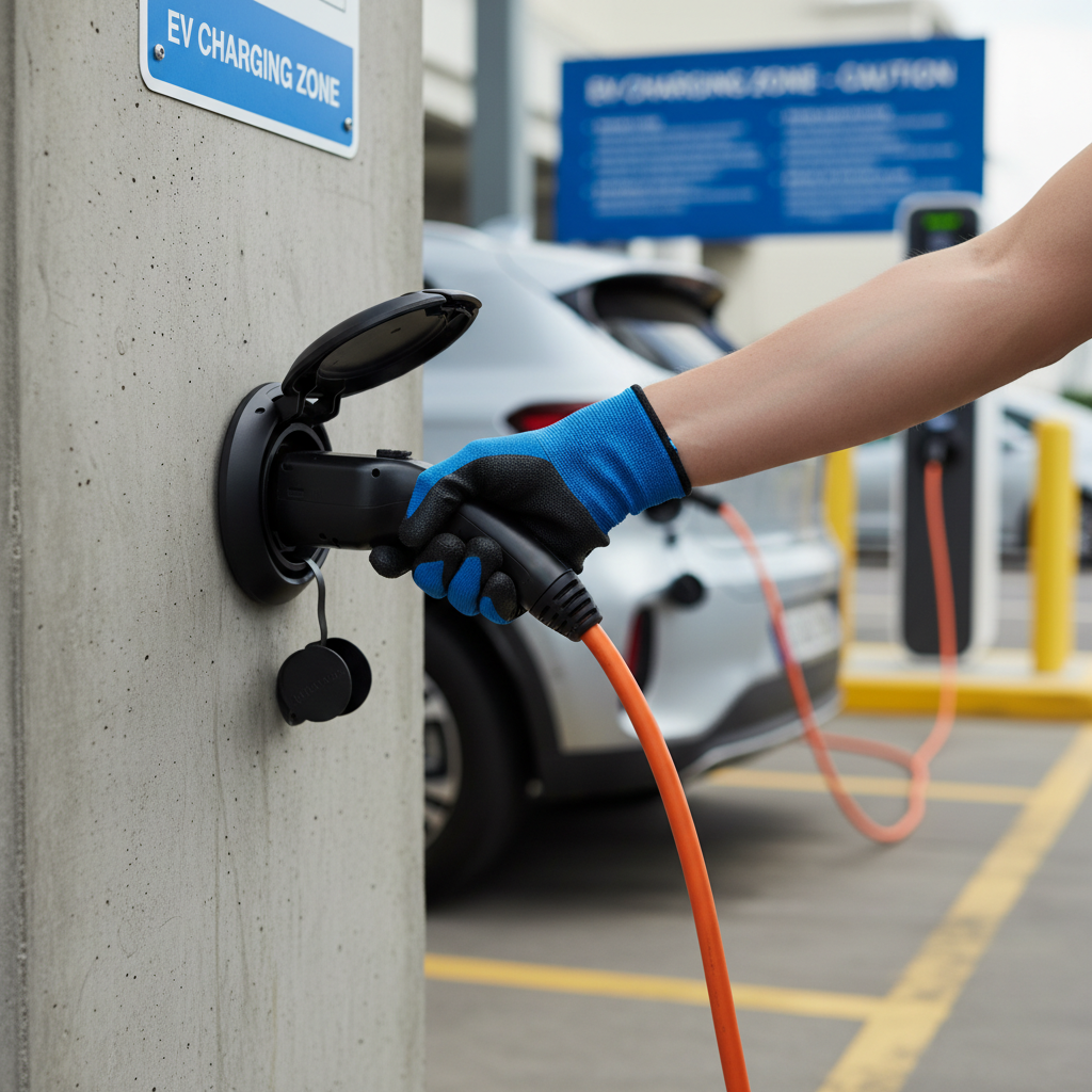 Premium Type 2 IEC62196 Socket with Hinged Flap, 32 Amp - Durable and Reliable Electrical Connection