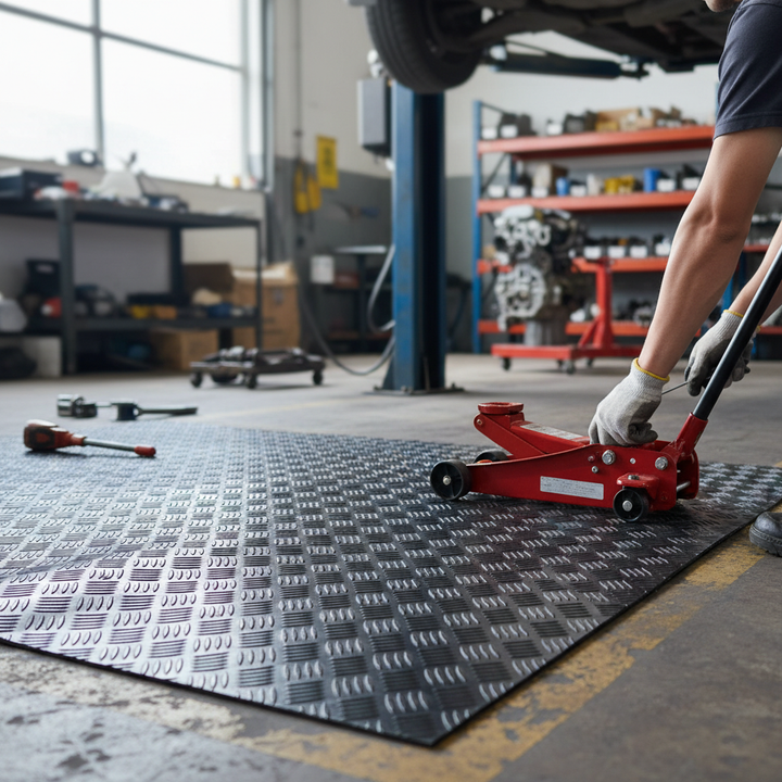 Premium Heavy Duty Aluminium Chequer Plate 2500mm x 1250mm x 2mm - Five Bar Tread Design for Flooring and Trailers