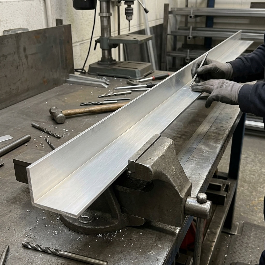 Aluminium L-Section Unequal 50.8mm x 31.75mm x 6.3mm 50.8 × 31.75 × 6.3 mm – photo 1 of 2
