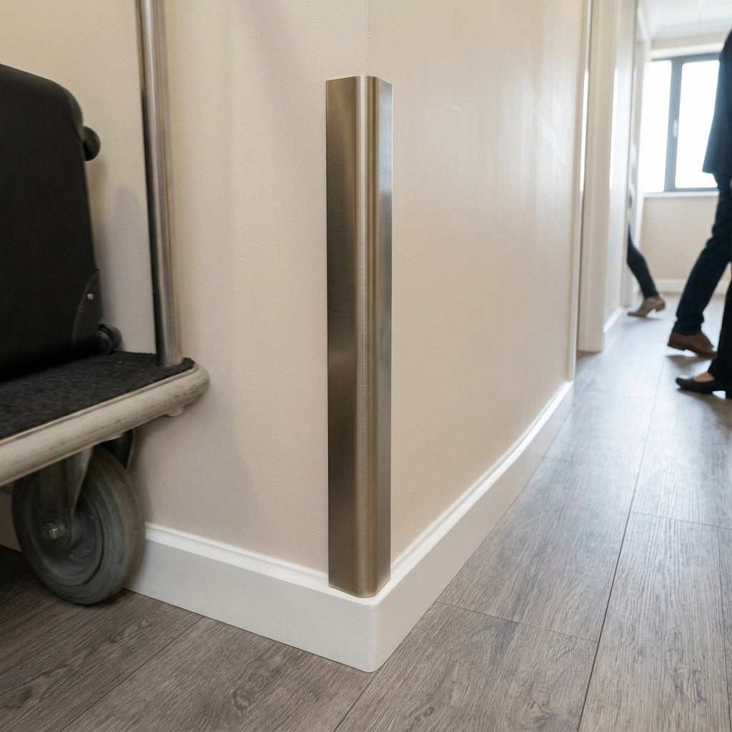 Bespoke Stainless Steel Corner Edge Guards for Walls  – photo 1 of 2