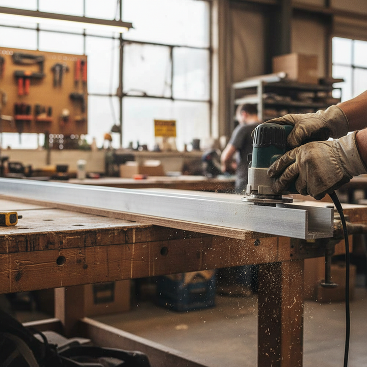 Premium Structural Aluminium Channel 31.7mm x 19mm x 3.2mm - High Strength Alloy for Bridges, Trusses, and Heavy Load Applications