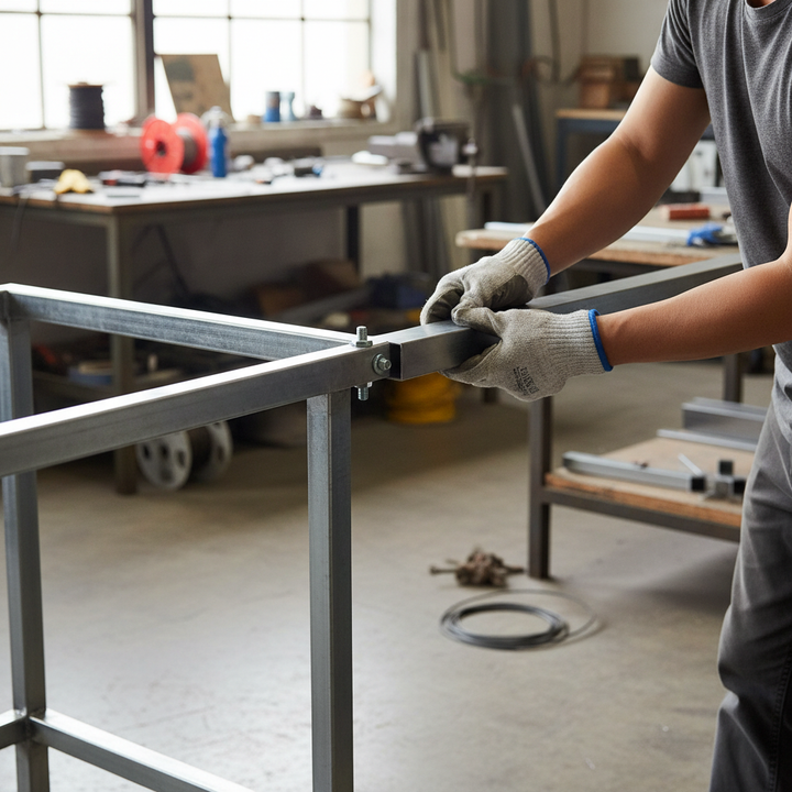 Premium Heavy Duty Brushed Polished Aluminium Square Tube 38.1mm x 38.1mm x 1.6mm for Structural Applications