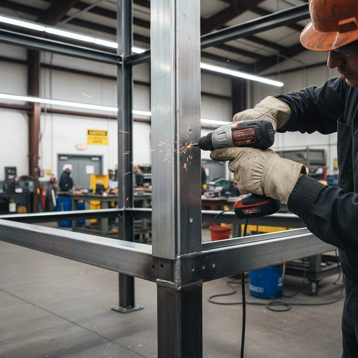 Premium Heavy Duty Aluminium Angle 101.6mm x 101.6mm x 9.5mm for Structural Applications