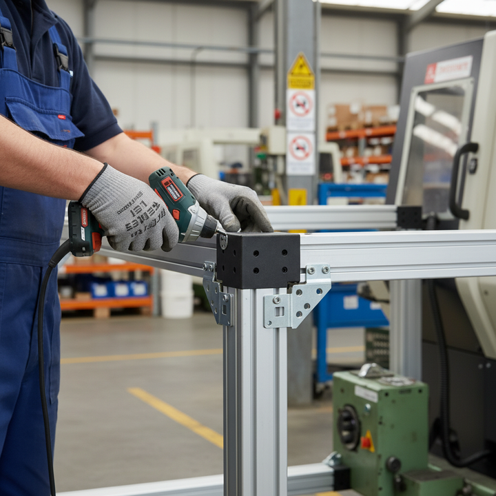 Premium Custom Cut Aluminium Tube and Mount for Easyfix System - 25mm x 25mm with Corrosion Resistance