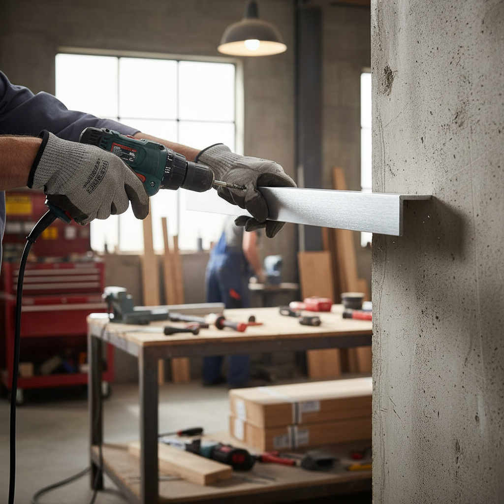 Aluminium Angle 76.2 × 76.2 × 3.2 mm (3″ × 3″ × 1/8″) – photo 1 of 2