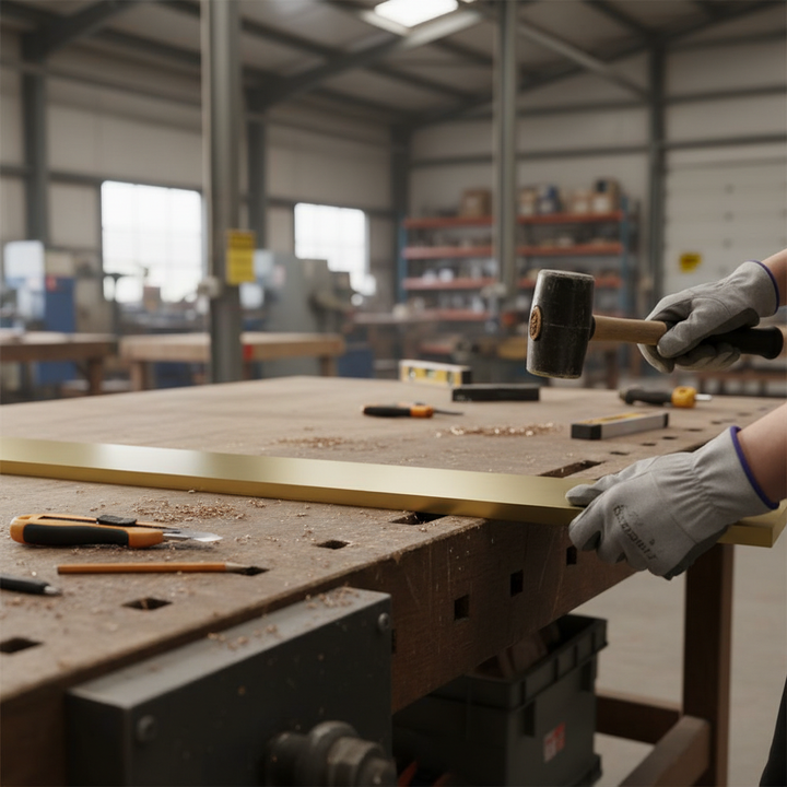 Premium Plain Finish Brass Flat Bar 50.8mm x 4.8mm - High Corrosion Resistance and Ductility for Versatile Applications