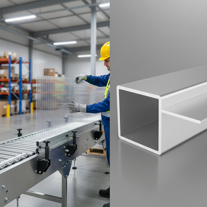 Premium 25mm Square Aluminium Tube Mount - Silver Anodised with Corrosion Resistance for Versatile Applications