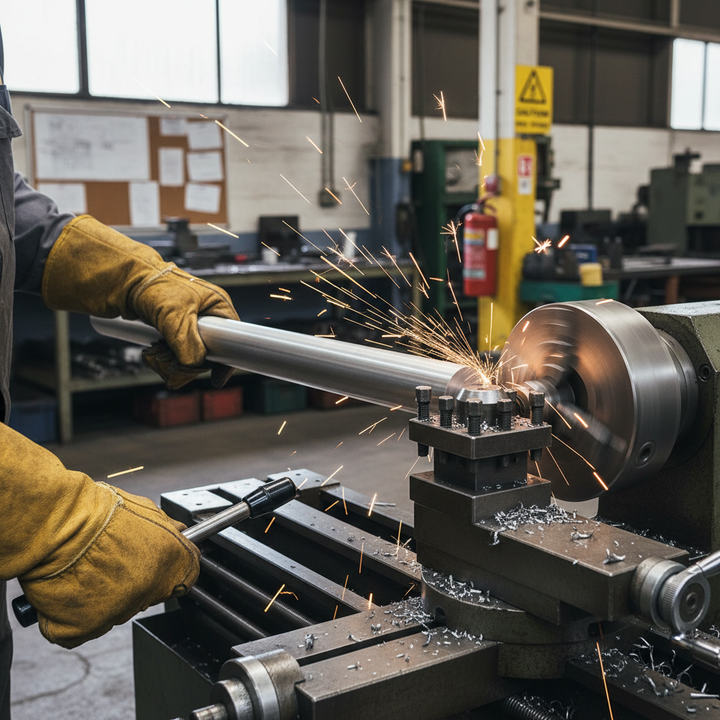 Premium Structural Grade Aluminium Round Bar 60.3mm Diameter - High-Strength 6082 T6 Alloy for Trusses, Bridges, and Cranes