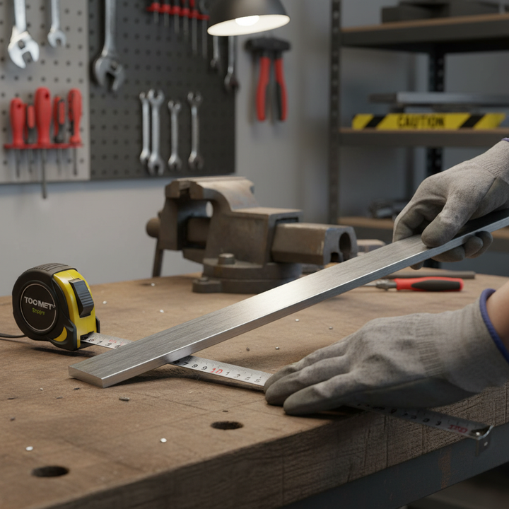 Premium Structural Grade 6082 T6 Aluminium Flat Bar - 9.5mm x 3.2mm for High-Strength Applications