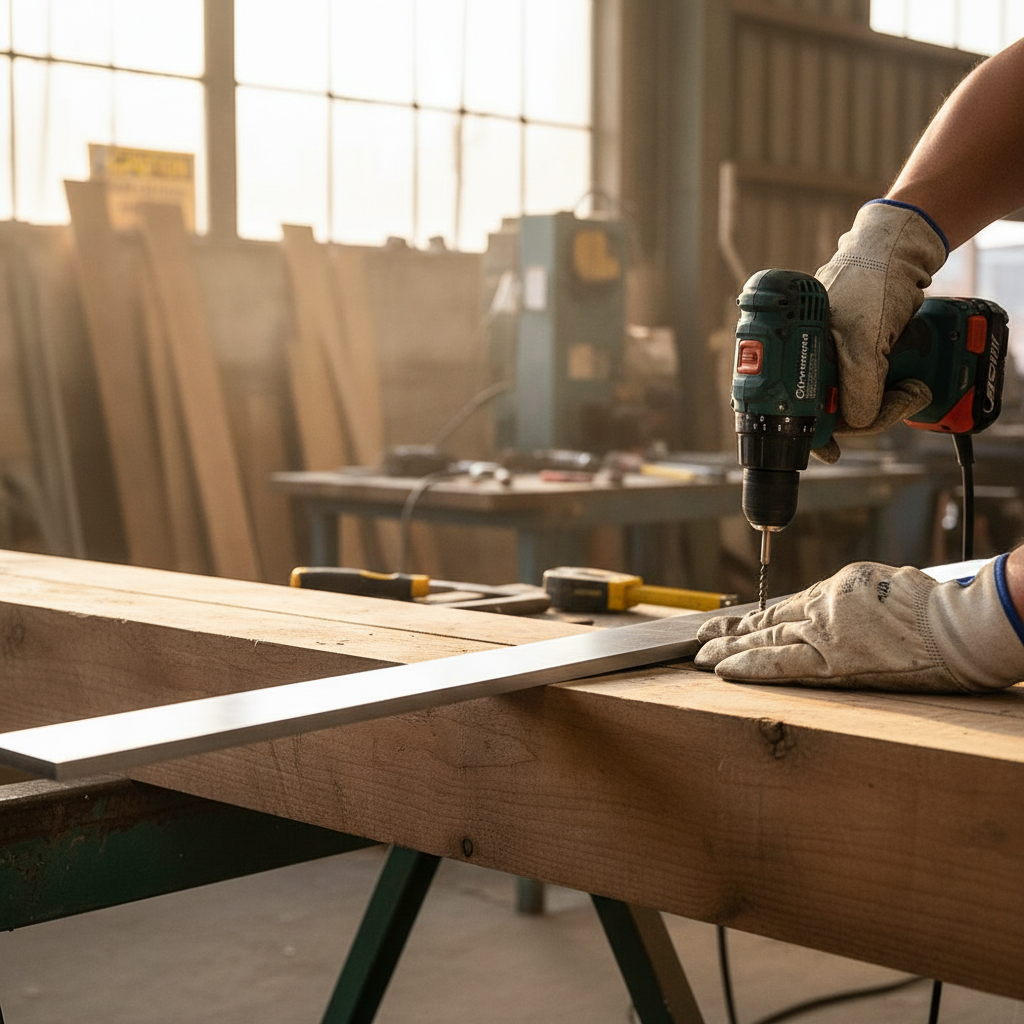 Premium Structural Grade Aluminium Flat Bar 50mm x 8mm - High Strength 6082 T6 Alloy for Architectural and Commercial Applications