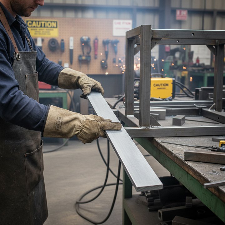 Premium Structural Grade Aluminium Flat Bar 152.4mm x 12.7mm - High-Performance 6082 T6 Alloy for Trusses and Automotive Components