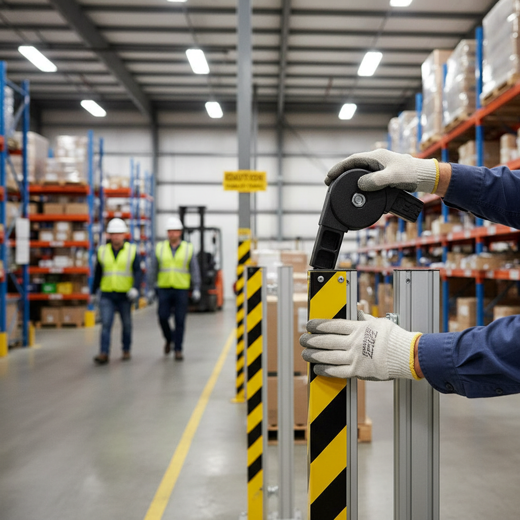 Premium Hinged 2 Way Connector for 25mm Square Aluminium Tubes - Durable Nylon with Steel Pin