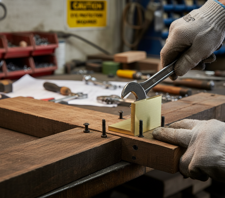 Premium Plain Finish Brass Angle 50.8mm x 25.4mm x 6.4mm - Strong, Corrosion Resistant for Decorative Applications