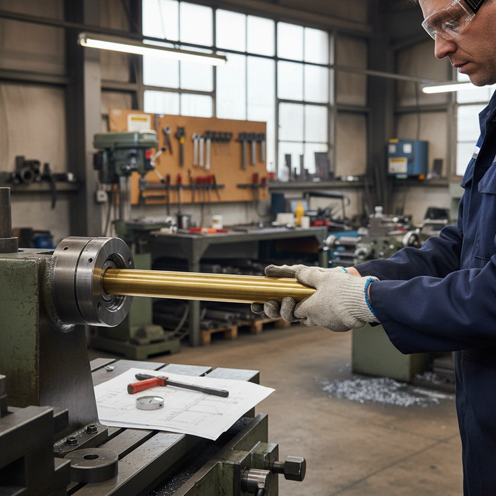 Professional Heavy Duty 76.2mm (3") Diameter Brass Round Bar - High-Strength CZ121 Alloy for Various Applications