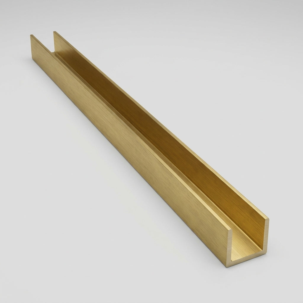 Brass U-Channel CZ121 Custom Lengths (view 2)