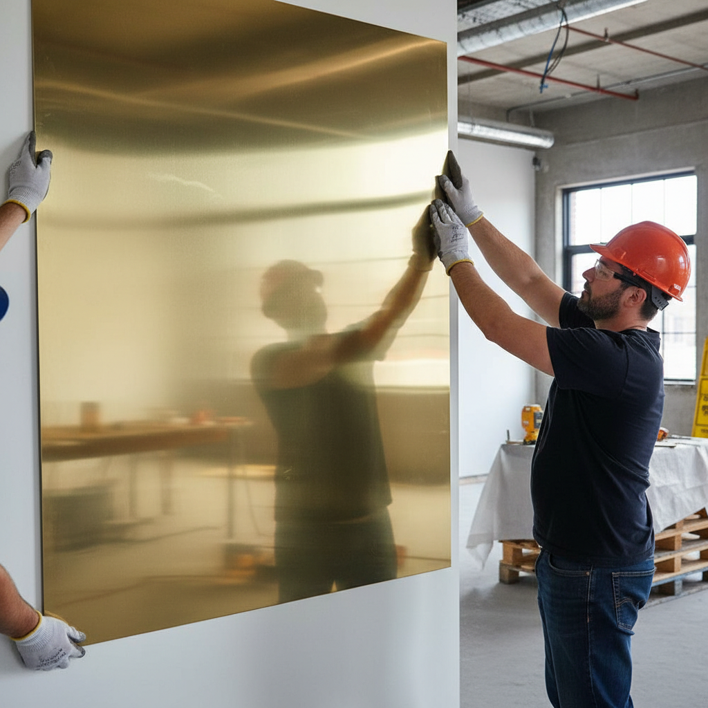 Premium Mirror Polished Brass Sheet 2000mm x 1000mm x 2mm - High Purity, Ductile & Corrosion Resistant