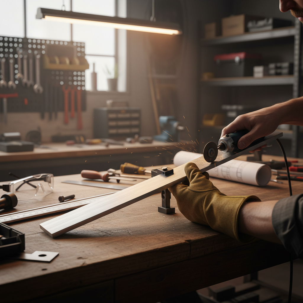 Professional 9.5mm x 6.3mm Structural Grade Aluminium Flat Bar - High Strength 6082 T6 Alloy for Heavy-Duty Applications