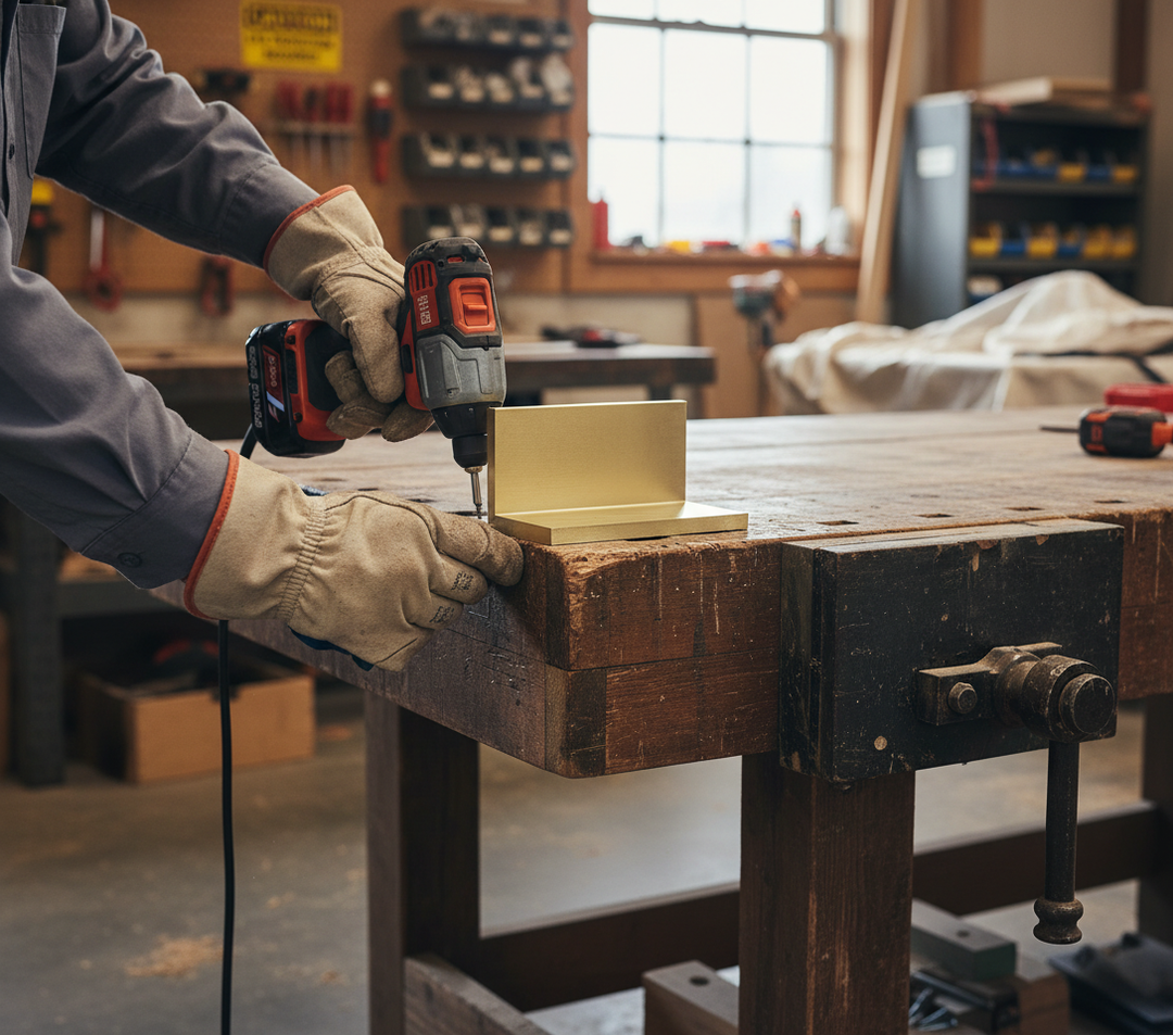 Premium Plain Finish Brass Angle 31.7mm x 31.7mm x 3.2mm for Decorative Applications