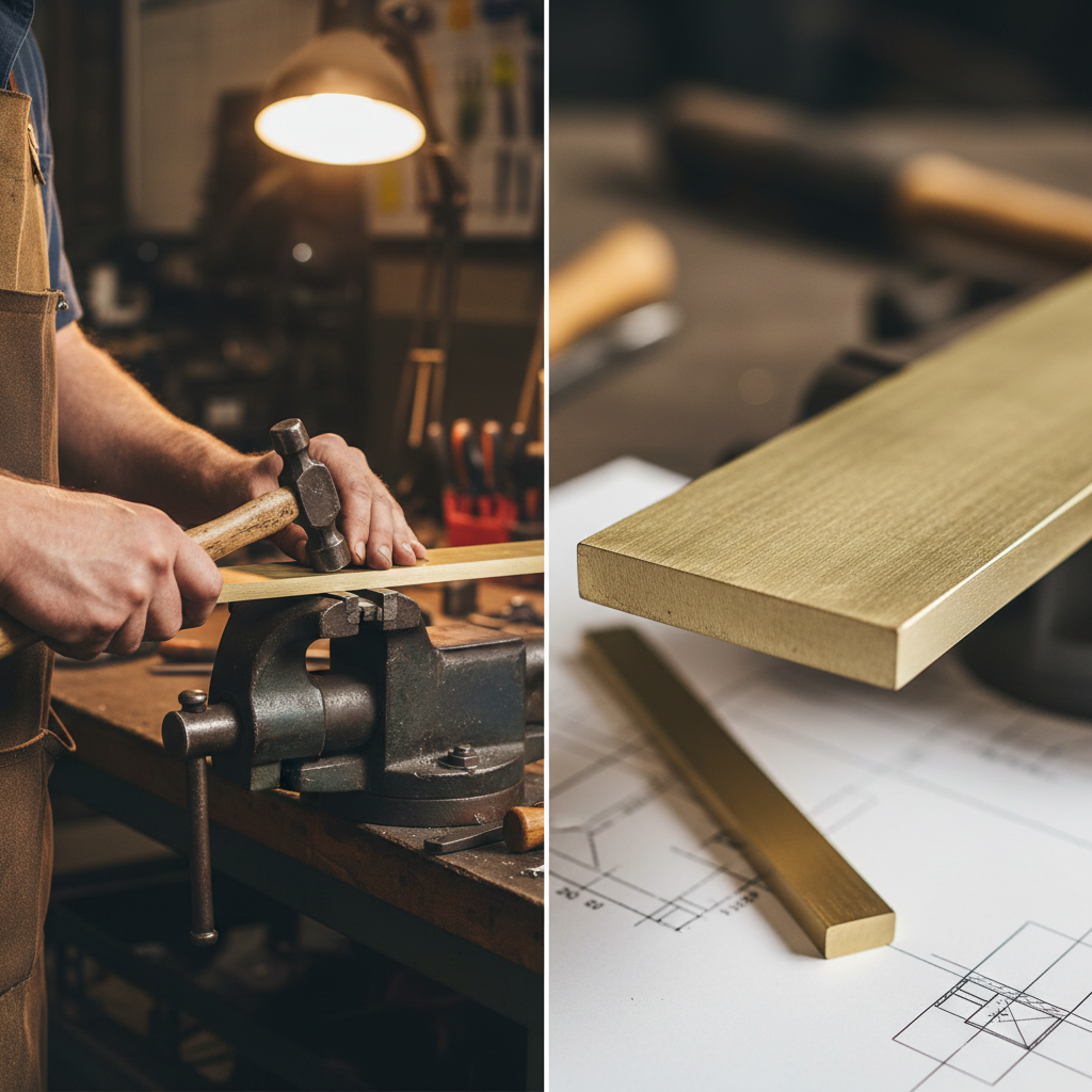 Premium 25.4mm x 9.5mm Plain Finish Brass Flat Bar - High Corrosion Resistance and Ductile Strength for Versatile Applications 25.4 × 9.5 mm (1″ × 3/8″) – photo 1 of 2